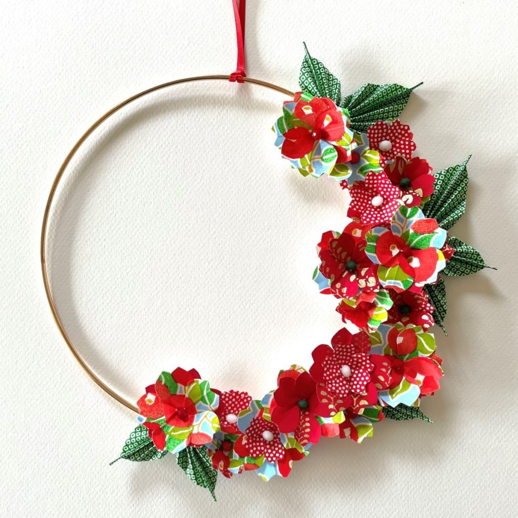 Couronne Kamakura avec fleurs en origami – Colibri Rouge