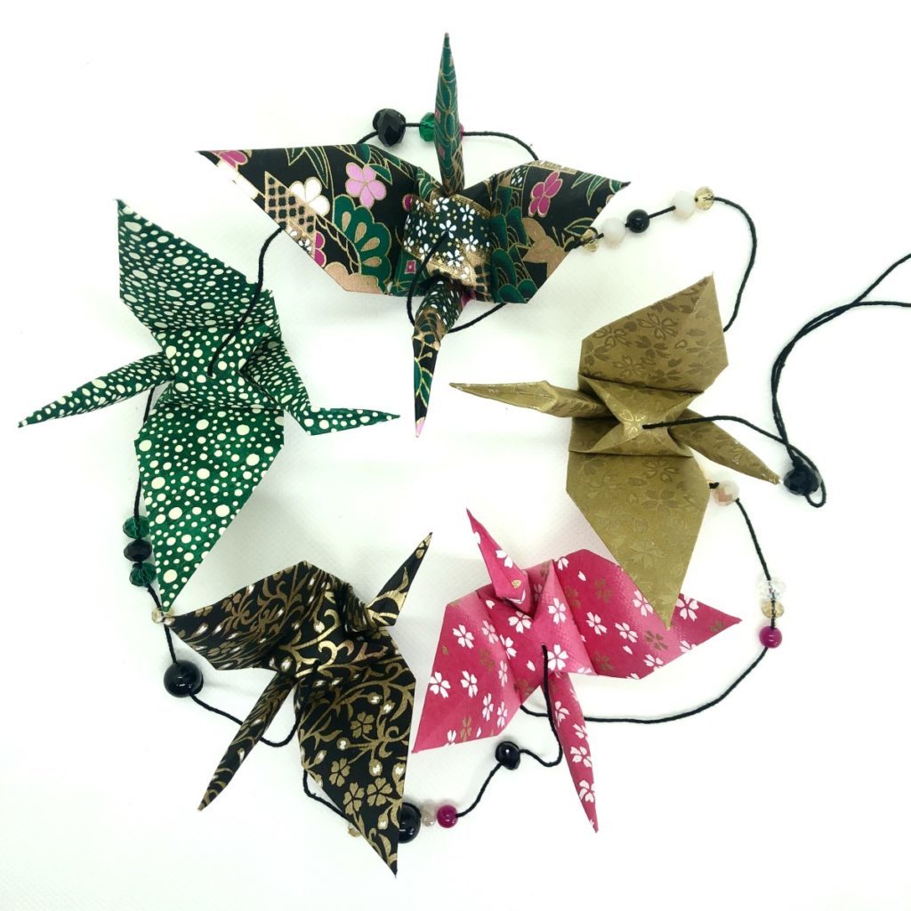 Guirlandes d’origami grues – Modèles disponibles