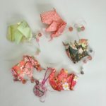 Guirlande d'origami éléphants roses