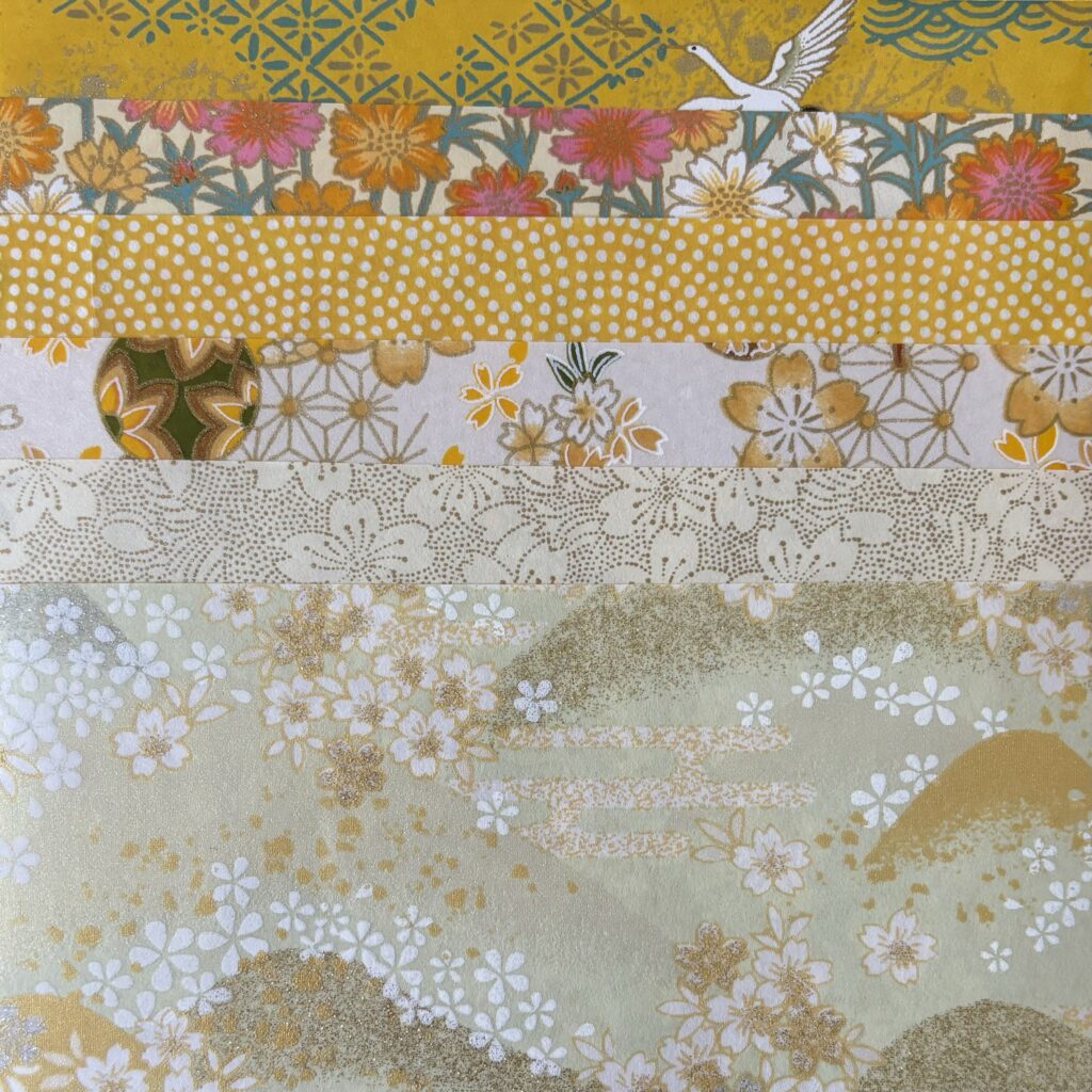 KIT PAPIERS WASHI – Jaune