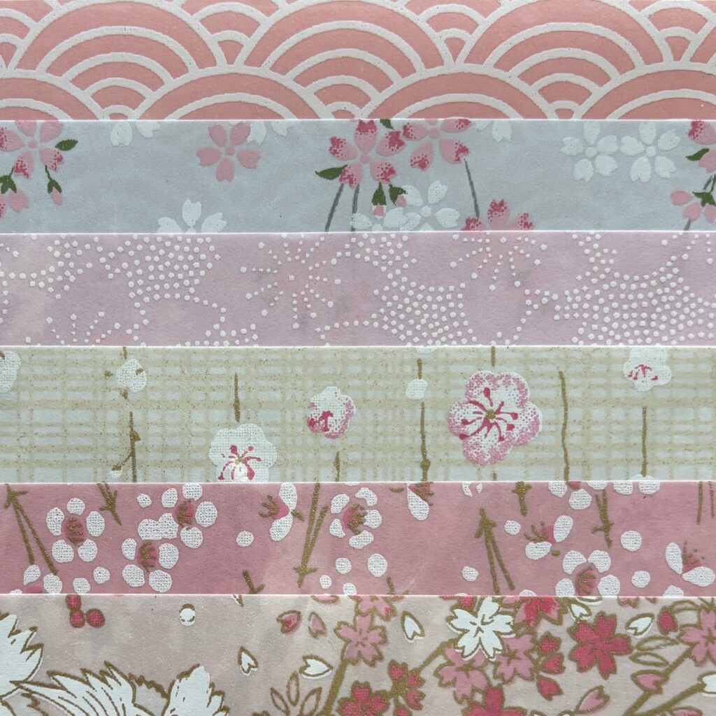 KIT PAPIERS WASHI – Rosé et Bleu